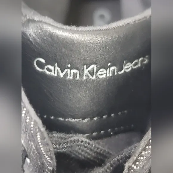 Calvin Klein Bensi CK Monogram High Top Mens Designer Sneakers Shoes 11.5