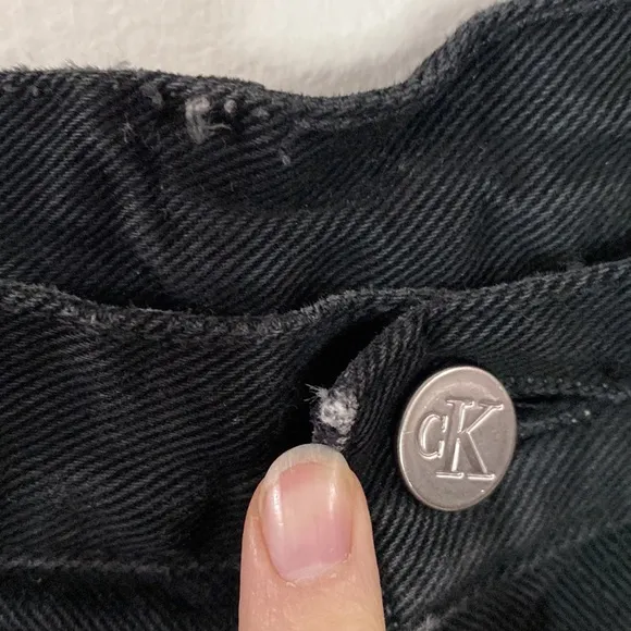 Calvin Klein vintage black high rise mom jeans size 10