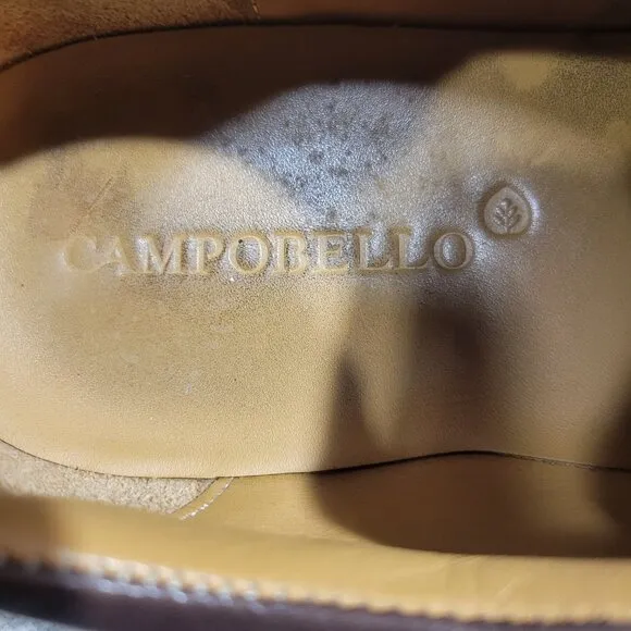 Campobello Men's Size 11 US Brown Leather Lace-Up Shoes Made in Portugal