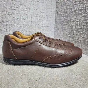 Campobello Men's Size 11 US Brown Leather Lace-Up Shoes Made in Portugal