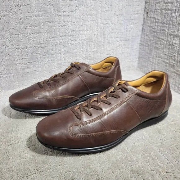 Campobello Men's Size 11 US Brown Leather Lace-Up Shoes Made in Portugal