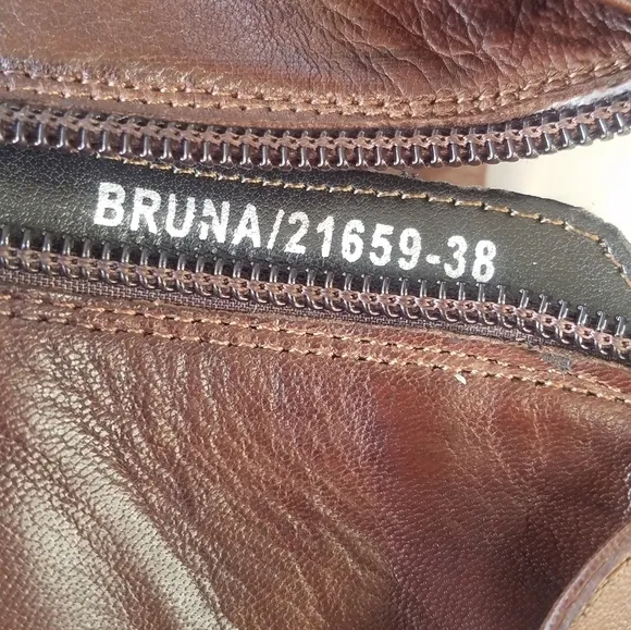 Canal grande bruna fur lined ankle bootie