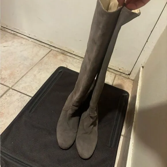 Candela Over The Knee Heel Boots gray wedge boot heels cute shoes