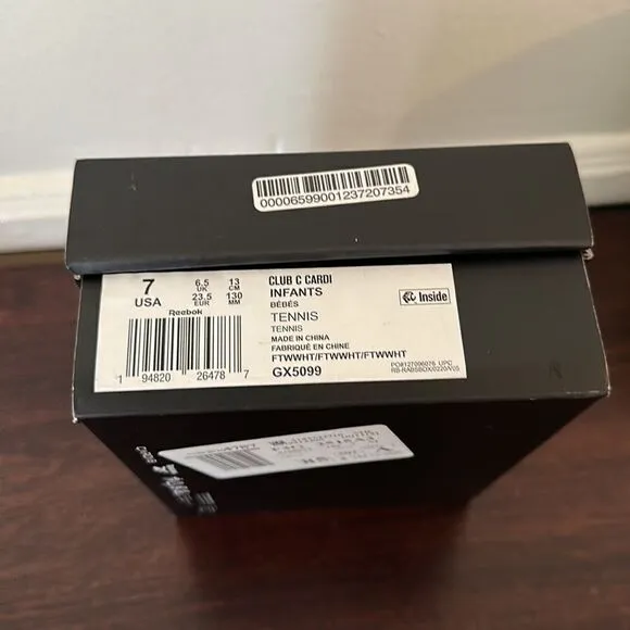 Cardi B X Reebok leather platform sneaker size 7 in white new
