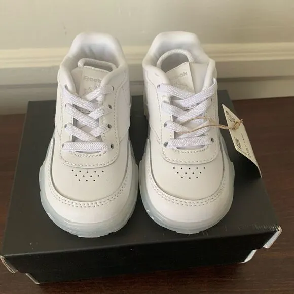 Cardi B X Reebok leather platform sneaker size 7 in white new