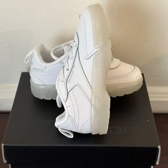 Cardi B X Reebok leather platform sneaker size 7 in white new