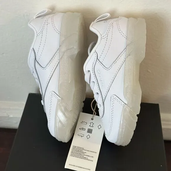 Cardi B X Reebok leather platform sneaker size 7 in white new