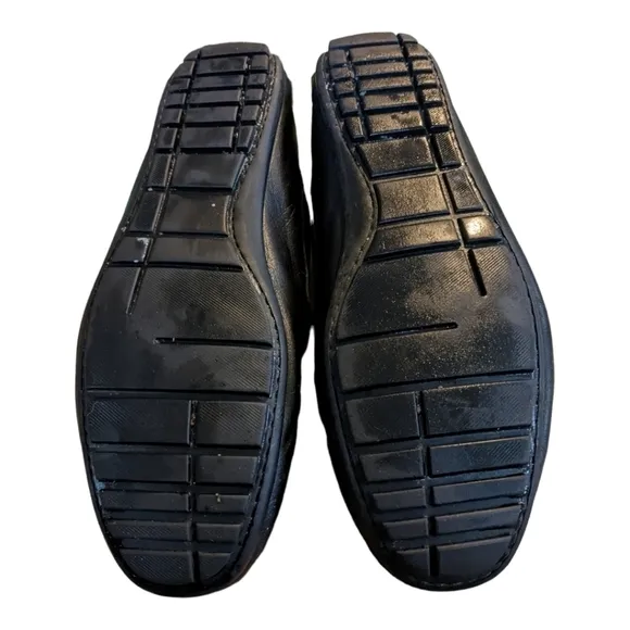 Cardiff Black Handmade Portuguese leather driving shoes Size 12.5 GUC