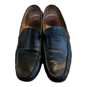 Cardiff Black Handmade Portuguese leather driving shoes Size 12.5 GUC