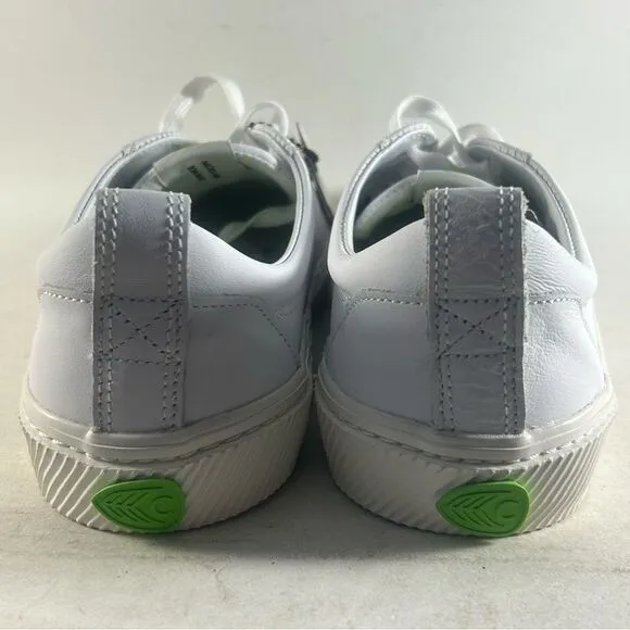 Cariuma Catiba Low Premium Leather Shoes High Top Sneakers White Size 10.5