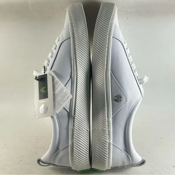 Cariuma Catiba Low Premium Leather Shoes High Top Sneakers White Size 10.5
