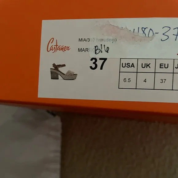 Castañer platform sandals in box