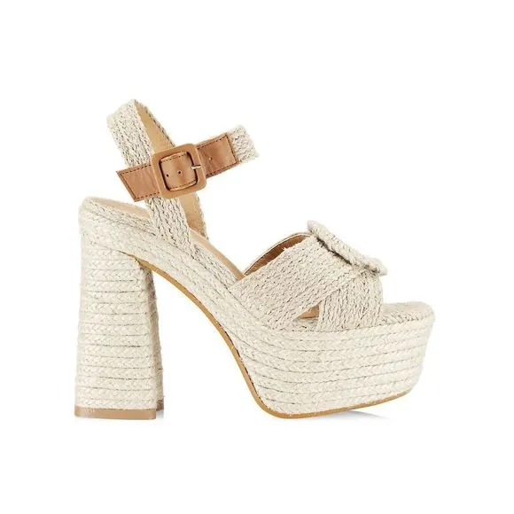 Castaner Amaia Raffia Platform Sandals