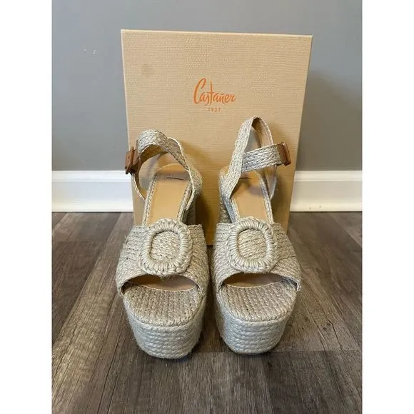 Castaner Amaia Raffia Platform Sandals