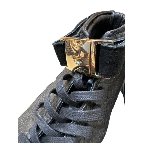Cayler &amp; Sons men’s black leather Hamachi shoes sneakers size 9 SKU 3327