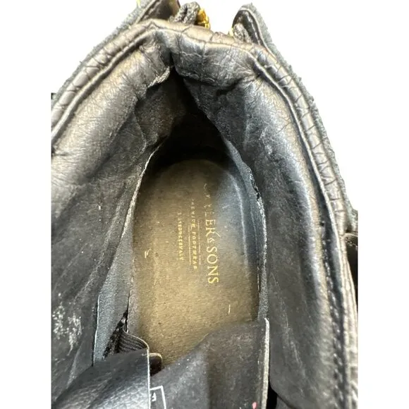 Cayler &amp; Sons men’s black leather Hamachi shoes sneakers size 9 SKU 3327
