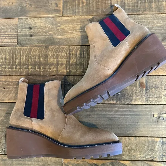 Cecelia New York Gemma Wedge Boots Suze 6.5