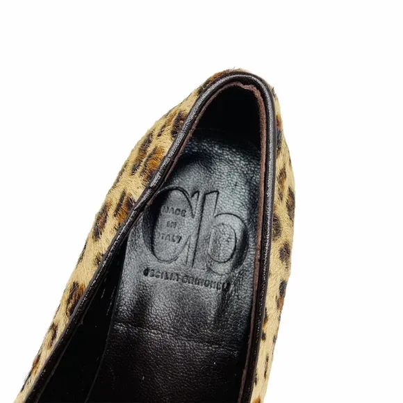 Cecilia Bringheli Leopard Calf Hair Loafer Shoes