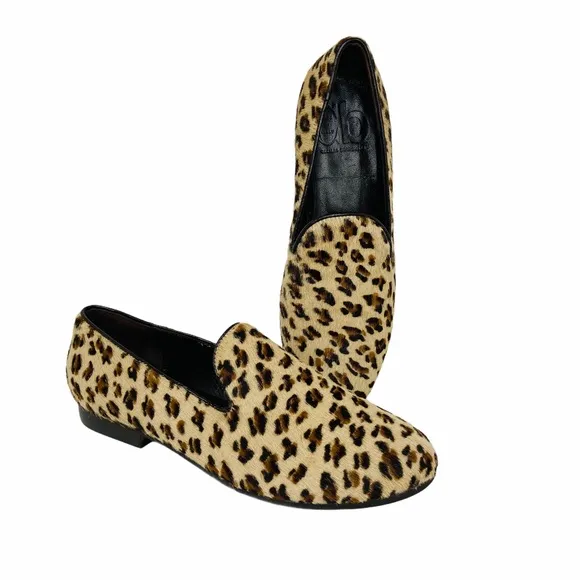 Cecilia Bringheli Leopard Calf Hair Loafer Shoes