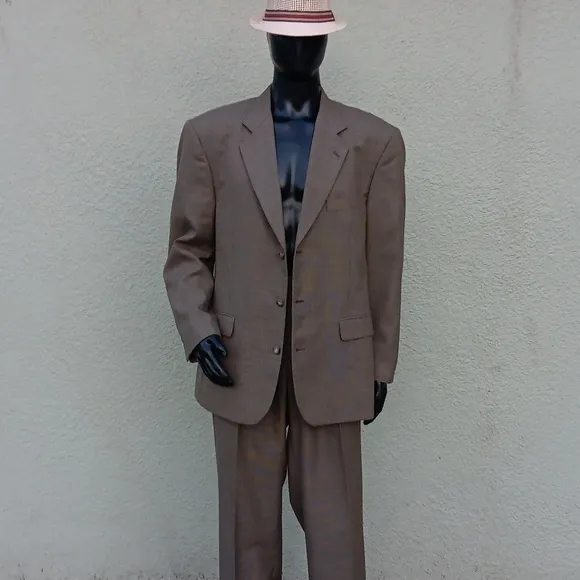 CELLINI LINEA UOMO MEN'S VINTAGE WOOL BLEND (2) PC (3) BUTTON SUIT *PHILIPPINES