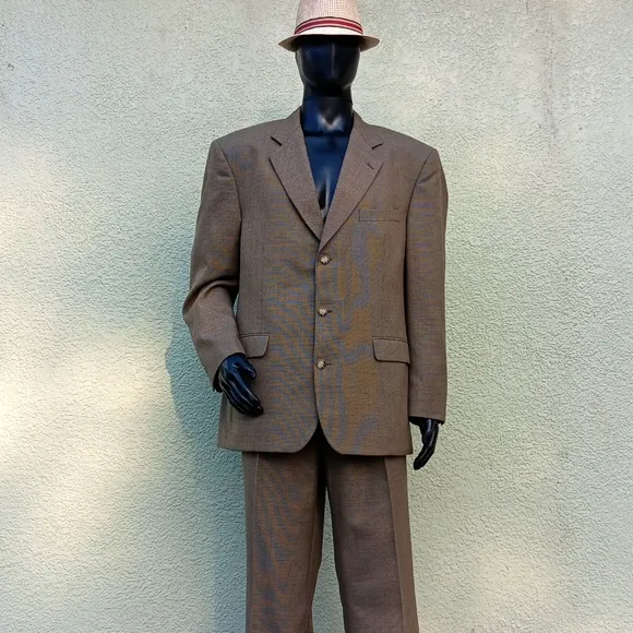 CELLINI LINEA UOMO MEN'S VINTAGE WOOL BLEND (2) PC (3) BUTTON SUIT *PHILIPPINES