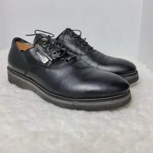 Cesare Paciotti Mens Shoes  Size 7 Black Leather Oxford Derby Luxury