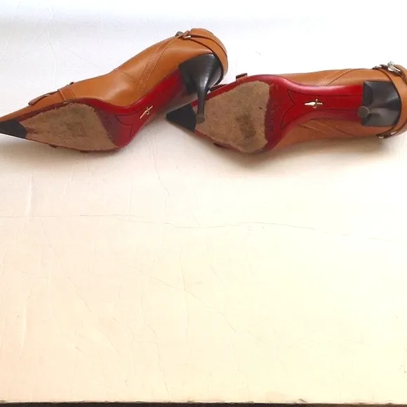 CESARE PACIOTTI - Vintage Luxury Leather Kiltie Heels; 2005 Fall/Winter …