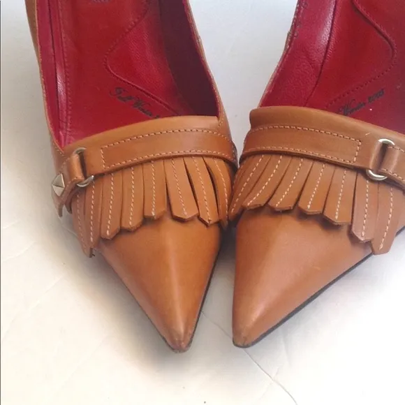 CESARE PACIOTTI - Vintage Luxury Leather Kiltie Heels; 2005 Fall/Winter …