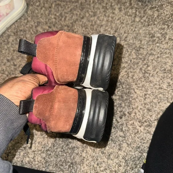 Chanel woman’s Burgundy and Brown Sneakers