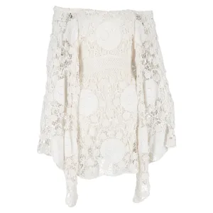 Chloé shoulder crocheted mini dress