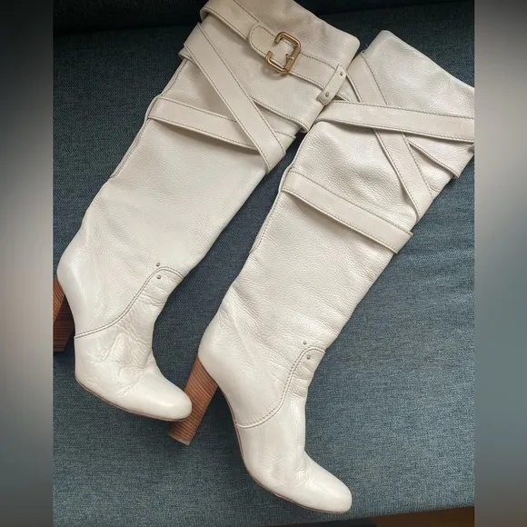 Chloe  Boots , tan Sz 39