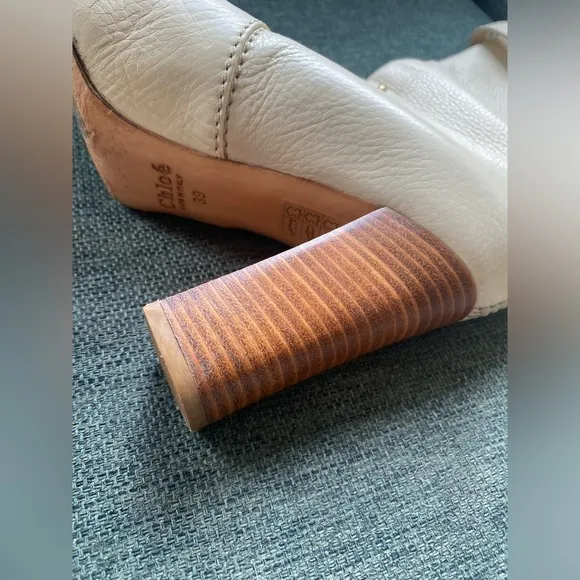 Chloe  Boots , tan Sz 39