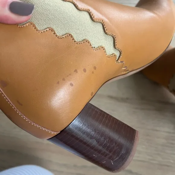 Chloe Scalloped Boots Size 37