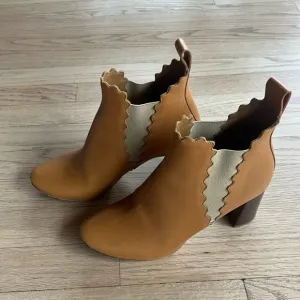 Chloe Scalloped Boots Size 37