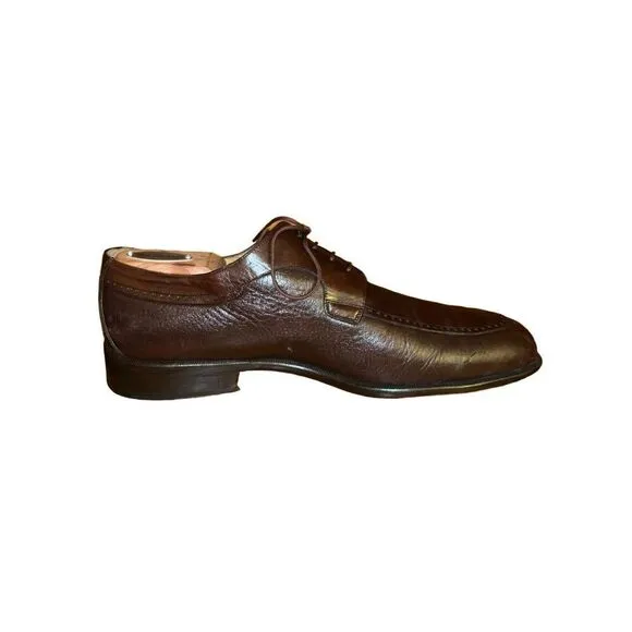 Chocolate Brown Mezlan Hudson Derby Dress Shoes Size 10