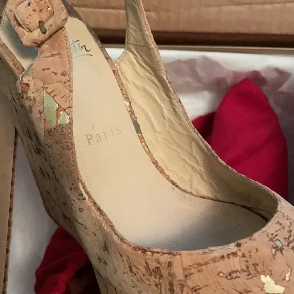 Christian Louboutin Cork Wedge 39.5