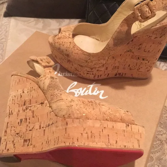 Christian Louboutin Cork Wedge 39.5