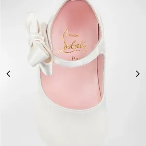 Christian Louboutin Kids White Mary Jane Shoes never worn