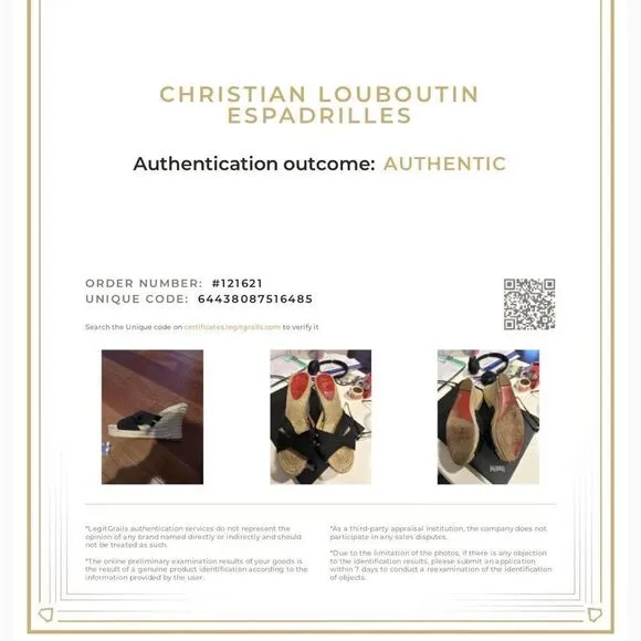 Christian Louboutin authentic cataribbon espadrille wedge size 39