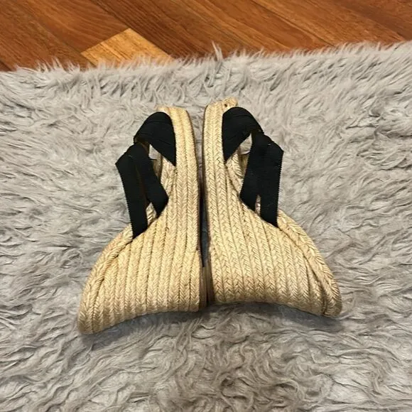 Christian Louboutin authentic cataribbon espadrille wedge size 39
