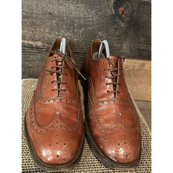 Churches Of England Burwood Brown Leather Brogues Size 9