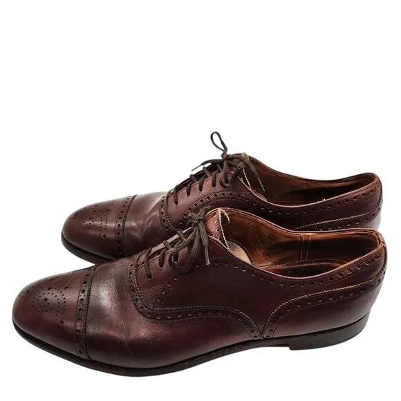 Church’s Diplomat 173 Cap Toe Brogue Oxford Dress Shoes 10.5 UK Leather Custom G