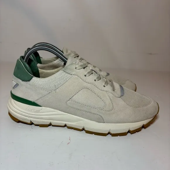 CLAE Edwin Vibram Mens Premium Casual Sneakers Size 8 Off White Green Shoes