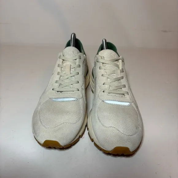 CLAE Edwin Vibram Mens Premium Casual Sneakers Size 8 Off White Green Shoes