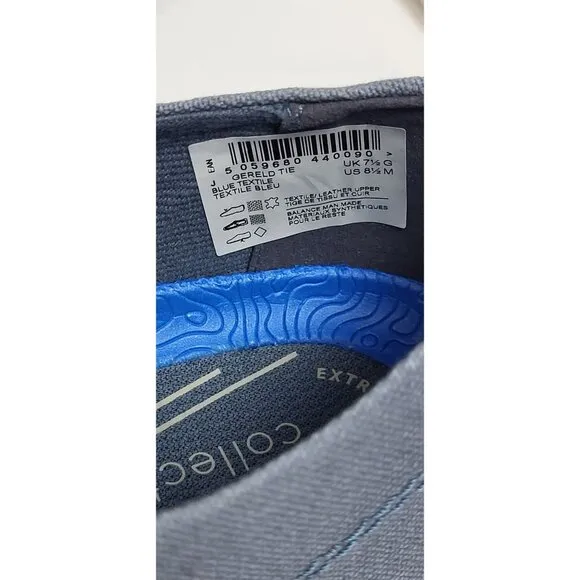 Clarks Gereld Tie Blue Mens Casual Shoes Size 8.5