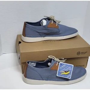 Clarks Gereld Tie Blue Mens Casual Shoes Size 8.5