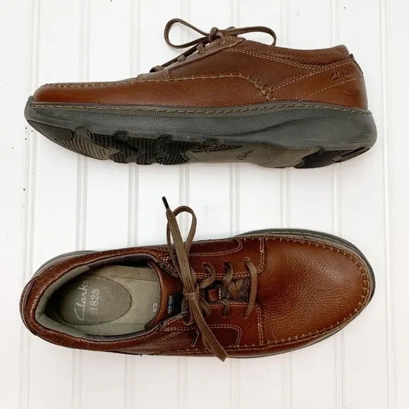 Clarks Max Cushion brown leather shoes