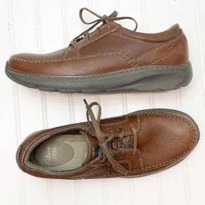 Clarks Max Cushion brown leather shoes