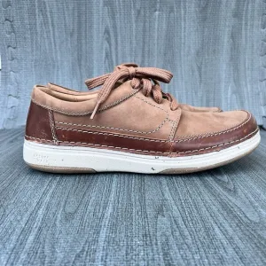 Clarks Men's Nature 5 Lo Leather Shoes Dark Tan Mens 9 M