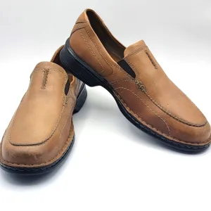 Clarks Men's Northam Race Tan Leather Casual Shoes Size 10. #1347